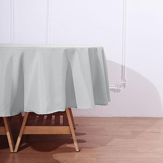 Create Unforgettable Moments with the Silver Round Tablecloth Create Unforgettable Moments with the Silver Round Tablecloth