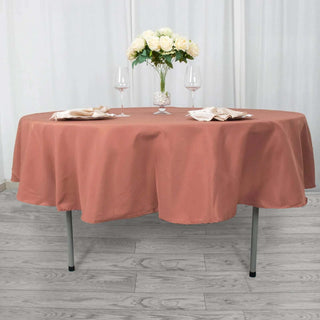 Add a Touch of Elegance with the Terracotta (Rust) Polyester Tablecloth Add a Touch of Elegance with the Terracotta (Rust) Polyester Tablecloth