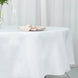 90inch White 200 GSM Seamless Premium Polyester Round Tablecloth
