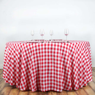 Enhance Your Decor with the White/Red Checkered Tablecloth Enhance Your Decor with the White/Red Checkered Tablecloth