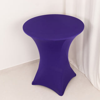 <span>Elegant Purple Spandex Highboy Table Cover</span> <span>Elegant Purple Spandex Highboy Table Cover</span>
