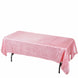 60x102 Rose Quartz Crinkle Crushed Taffeta Rectangular Tablecloth