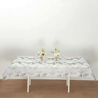 Unleash Your Inner Artist with the White Green Non-Woven Rectangular Table Cover Unleash Your Inner Artist with the White Green Non-Woven Rectangular Table Cover