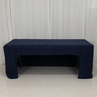 <strong>Navy Blue Open Back Fitted Rectangular Tablecloth - A Perfect Choice for Trade Shows and Events</strong> <strong>Navy Blue Open Back Fitted Rectangular Tablecloth - A Perfect Choice for Trade Shows and Events</strong>
