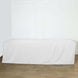 8FT White Fitted Polyester Rectangular Table Cover