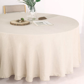 Wrinkle Resistant Beige Tablecloth for Hassle-Free Events Wrinkle Resistant Beige Tablecloth for Hassle-Free Events