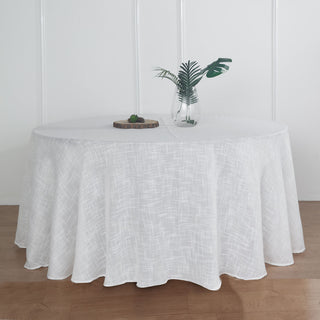 Elegant White Seamless Round Tablecloth for Stunning Tablescapes Elegant White Seamless Round Tablecloth for Stunning Tablescapes