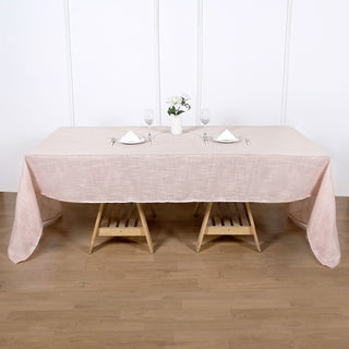 Elegant Blush: 60"x126" Seamless Rectangular Tablecloth
