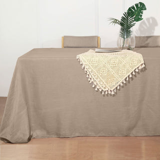 Create Memorable Events with Taupe Linen Tablecloth Create Memorable Events with Taupe Linen Tablecloth