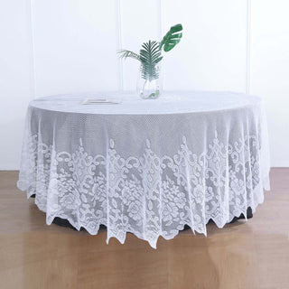 Elegant White Lace Tablecloth for Stunning Event Decor Elegant White Lace Tablecloth for Stunning Event Decor