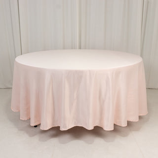 <strong>Effortless Elegance with the Blush Lamour Satin Round Tablecloth</strong> <strong>Effortless Elegance with the Blush Lamour Satin Round Tablecloth</strong>