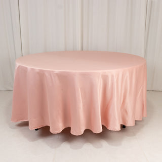<strong>Effortless Elegance with the Dusty Rose Lamour Satin Round Tablecloth</strong> <strong>Effortless Elegance with the Dusty Rose Lamour Satin Round Tablecloth</strong>