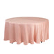 Lamour Satin 108" Round Tablecloth Dusty Rose - Durable & Silk-Like Table Cover