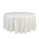 108" Ivory Lamour Satin Round Tablecloth
