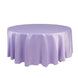 108" Lavender Lilac Lamour Satin Round Tablecloth