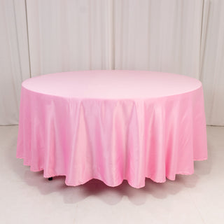 <strong>Effortless Elegance with the Pink Lamour Satin Round Tablecloth</strong> <strong>Effortless Elegance with the Pink Lamour Satin Round Tablecloth</strong>