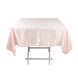 54inch Blush Seamless Lamour Satin Square Tablecloth