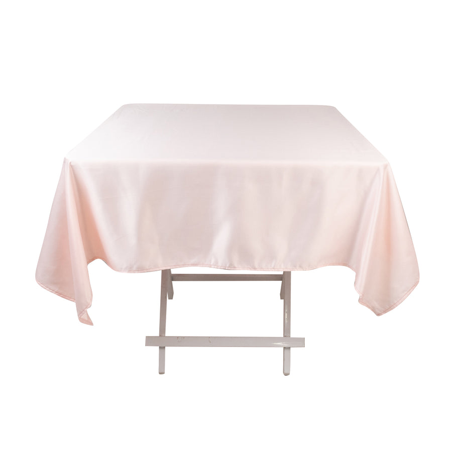 54inch Blush Seamless Lamour Satin Square Tablecloth