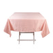 Dusty Rose Seamless Lamour Satin Square Tablecloth - 54inch