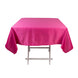 Fuchsia Seamless Lamour Satin Square Tablecloth - 54inch