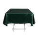 54inch Hunter Emerald Green Seamless Lamour Satin Square Tablecloth