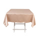 54inch Nude Seamless Lamour Satin Square Tablecloth