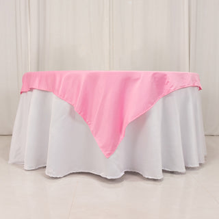 <strong>Exquisite Pink Lamour Satin Table Overlay</strong> <strong>Exquisite Pink Lamour Satin Table Overlay</strong>