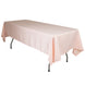 60"x102" Blush Lamour Satin Rectangle Tablecloth