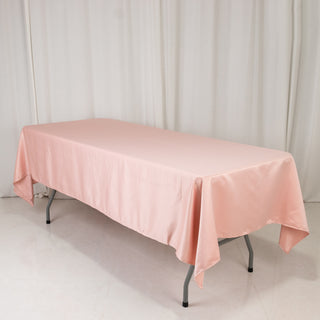 <strong>Sophisticated Dusty Rose Lamour Satin Rectangular Tablecloth</strong> <strong>Sophisticated Dusty Rose Lamour Satin Rectangular Tablecloth</strong>