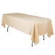 60"x102" Beige Lamour Satin Rectangle Tablecloth