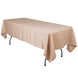 60"x102" Nude Lamour Satin Rectangle Tablecloth