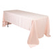 60"x126" Blush Lamour Satin Rectangle Tablecloth