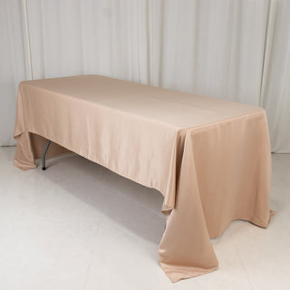 <strong>Nude Lamour Satin Rectangle Tablecloth</strong> <strong>Nude Lamour Satin Rectangle Tablecloth</strong>