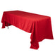 60"x126" Red Lamour Satin Rectangle Tablecloth