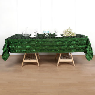 Green Leaf Petal Taffeta Rectangle Tablecloth Green Leaf Petal Taffeta Rectangle Tablecloth