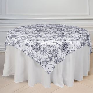 <strong>Elevate Your Event with a Black French Toile White Table Overlay</strong> <strong>Elevate Your Event with a Black French Toile White Table Overlay</strong>