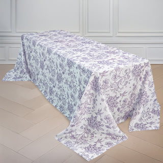 <meta charset="utf-8"><span><span><strong>Exquisite White with Lavender Floral Toile Pattern Tablecloth</strong></span></span> <meta charset="utf-8"><span><span><strong>Exquisite White with Lavender Floral Toile Pattern Tablecloth</strong></span></span>