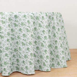 <strong>Versatile Dusty Sage Green Round Table Cover</strong>