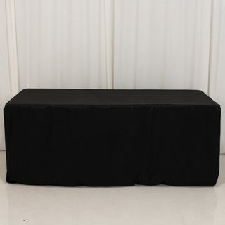<span>Black Fitted Premium Polyester Rectangle Tablecloth</span> <span>Black Fitted Premium Polyester Rectangle Tablecloth</span>