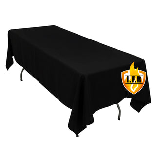<strong>Black Premium Polyester Rectangle Tablecloth</strong> <strong>Black Premium Polyester Rectangle Tablecloth</strong>