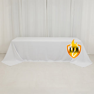 <strong>White Premium Polyester Rectangle Tablecloth</strong> <strong>White Premium Polyester Rectangle Tablecloth</strong>