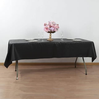 Beautiful Black Plastic Table Cover Roll Beautiful Black Plastic Table Cover Roll