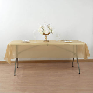Beautiful Gold Plastic Table Cover Roll Beautiful Gold Plastic Table Cover Roll