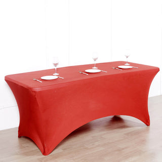 Versatile and Durable - The Red Spandex Tablecloth for Any Occasion