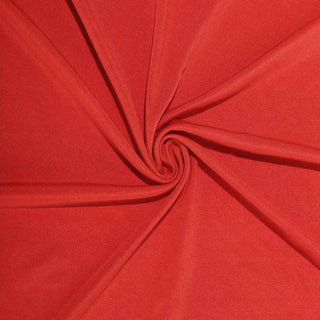 Create a Memorable Event with the 8ft Red Rectangular Stretch Spandex Tablecloth