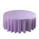 108" Lavender Lilac Premium Scuba Round Tablecloth, Wrinkle Free Polyester Tablecloth