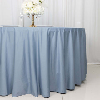 <strong>Wrinkle-Free Dusty Blue Scuba Tablecloth</strong> <strong>Wrinkle-Free Dusty Blue Scuba Tablecloth</strong>