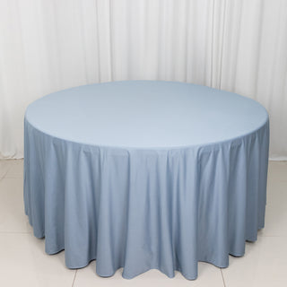 <strong>Dusty Blue Scuba Round Tablecloth</strong>