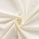 120inch Ivory Premium Scuba Round Tablecloth, Wrinkle Free Polyester Seamless Tablecloth#whtbkgd