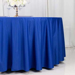 <strong>Wrinkle-Free Royal Blue Scuba Tablecloth</strong> <strong>Wrinkle-Free Royal Blue Scuba Tablecloth</strong>